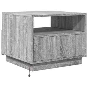 Konferenční stolek s LED osvětlením šedý sonoma 50 x 49 x 40 cm - obrázek 9