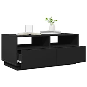 Konferenční stolek s LED osvětlením černý 90 x 49 x 40 cm - obrázek 6