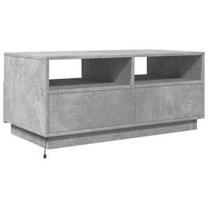 Konferenční stolek s LED osvětlením betonově šedý 90x49x40 cm - obrázek 7