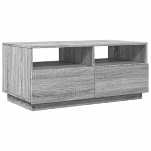 Konferenční stolek s LED osvětlením šedý sonoma 90 x 49 x 40 cm - obrázek 3
