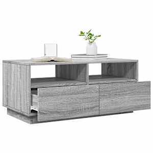 Konferenční stolek s LED osvětlením šedý sonoma 90 x 49 x 40 cm - obrázek 4