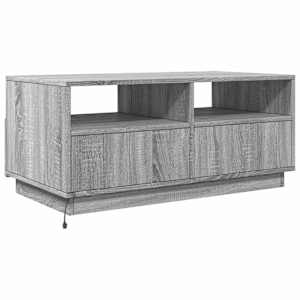 Konferenční stolek s LED osvětlením šedý sonoma 90 x 49 x 40 cm - obrázek 7