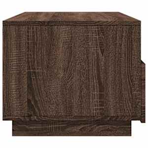 Konferenční stolek s LED osvětlením hnědý dub 90 x 49 x 40 cm - obrázek 7