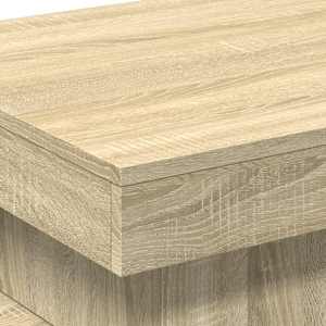 Konferenční stolek s LED osvětlením dub sonoma 50 x 50 x 40 cm - obrázek 10