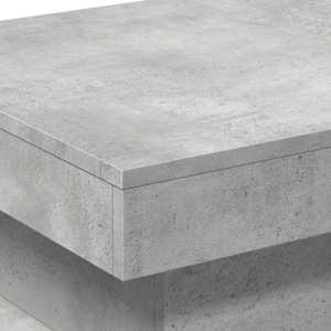 Konferenční stolek s LED osvětlením betonově šedý 50x50x40 cm - obrázek 10