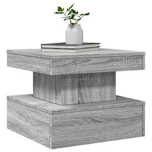 Konferenční stolek s LED osvětlením šedý sonoma 50 x 50 x 40 cm - obrázek 6