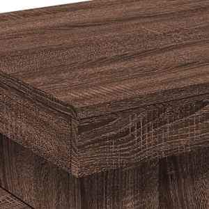 Konferenční stolek s LED osvětlením hnědý dub 50 x 50 x 40 cm - obrázek 10