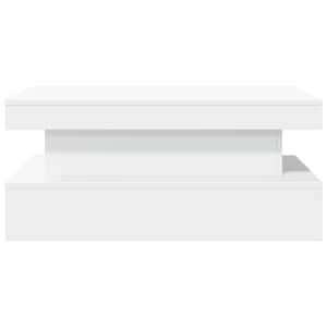 Konferenční stolek s LED osvětlením bílý 90 x 50 x 40 cm - obrázek 7