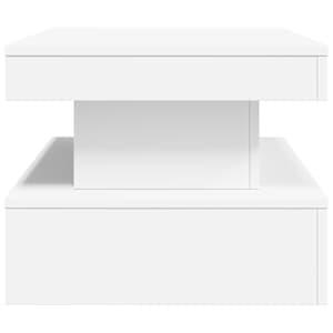 Konferenční stolek s LED osvětlením bílý 90 x 50 x 40 cm - obrázek 8