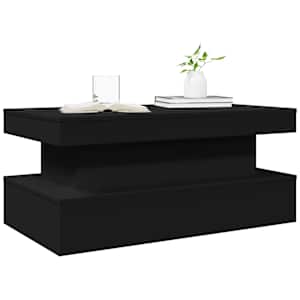 Konferenční stolek s LED osvětlením černý 90 x 50 x 40 cm - obrázek 6