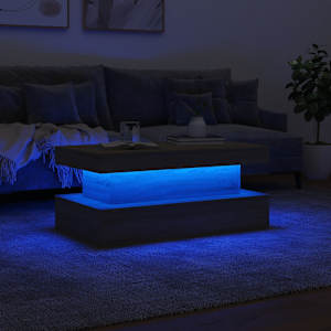 Konferenční stolek s LED osvětlením dub sonoma 90 x 50 x 40 cm - obrázek 5