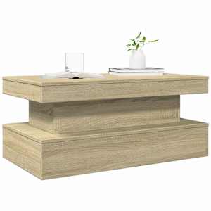 Konferenční stolek s LED osvětlením dub sonoma 90 x 50 x 40 cm - obrázek 6