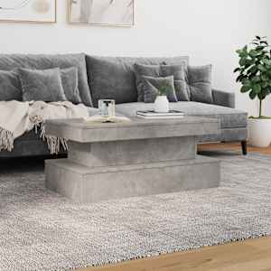 Konferenční stolek s LED osvětlením betonově šedý 90x50x40 cm - obrázek 4