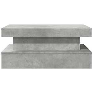 Konferenční stolek s LED osvětlením betonově šedý 90x50x40 cm - obrázek 7