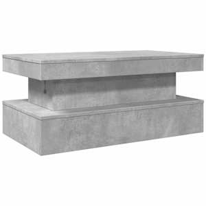 Konferenční stolek s LED osvětlením betonově šedý 90x50x40 cm - obrázek 9