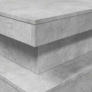Konferenční stolek s LED osvětlením betonově šedý 90x50x40 cm - obrázek 10