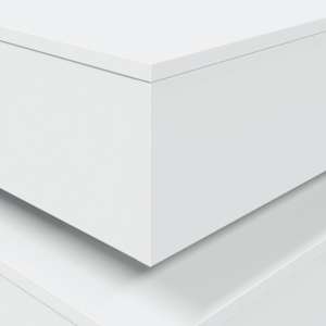 Konferenční stolek s LED osvětlením bílý 50 x 50 x 40 cm - obrázek 10