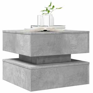 Konferenční stolek s LED osvětlením betonově šedý 50x50x40 cm - obrázek 6