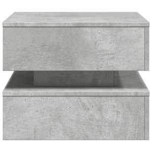 Konferenční stolek s LED osvětlením betonově šedý 50x50x40 cm - obrázek 8