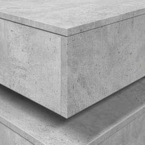Konferenční stolek s LED osvětlením betonově šedý 50x50x40 cm - obrázek 10
