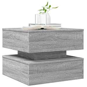 Konferenční stolek s LED osvětlením šedý sonoma 50 x 50 x 40 cm - obrázek 6
