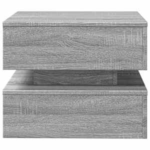 Konferenční stolek s LED osvětlením šedý sonoma 50 x 50 x 40 cm - obrázek 7