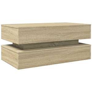 Konferenční stolek s LED osvětlením dub sonoma 90 x 50 x 40 cm - obrázek 3