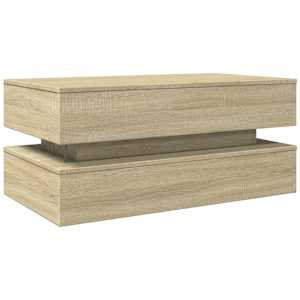 Konferenční stolek s LED osvětlením dub sonoma 90 x 50 x 40 cm - obrázek 9