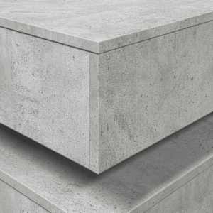 Konferenční stolek s LED osvětlením betonově šedý 90x50x40 cm - obrázek 10
