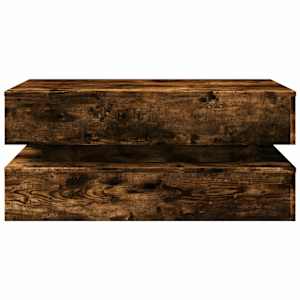 Konferenční stolek s LED osvětlením kouřový dub 90 x 50 x 40 cm - obrázek 7