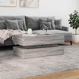 Konferenční stolek s LED osvětlením šedý sonoma 90 x 50 x 40 cm - obrázek 4