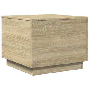 Konferenční stolek s LED osvětlením dub sonoma 50 x 50 x 40 cm - obrázek 3