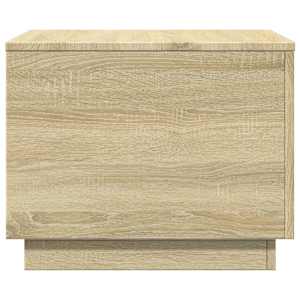 Konferenční stolek s LED osvětlením dub sonoma 50 x 50 x 40 cm - obrázek 7