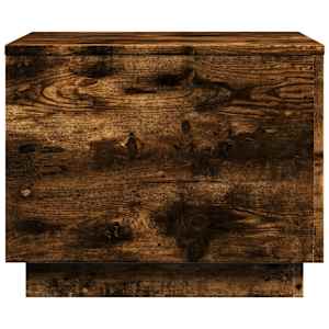 Konferenční stolek s LED osvětlením kouřový dub 50 x 50 x 40 cm - obrázek 8