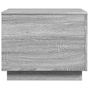 Konferenční stolek s LED osvětlením šedý sonoma 50 x 50 x 40 cm - obrázek 8