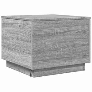 Konferenční stolek s LED osvětlením šedý sonoma 50 x 50 x 40 cm - obrázek 9