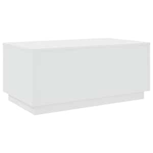 Konferenční stolek s LED osvětlením bílý 90 x 50 x 40 cm - obrázek 3