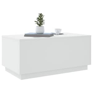 Konferenční stolek s LED osvětlením bílý 90 x 50 x 40 cm - obrázek 6