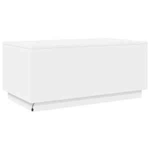 Konferenční stolek s LED osvětlením bílý 90 x 50 x 40 cm - obrázek 9