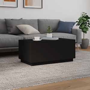 Konferenční stolek s LED osvětlením černý 90 x 50 x 40 cm - obrázek 4