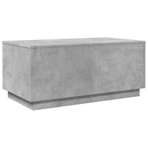Konferenční stolek s LED osvětlením betonově šedý 90x50x40 cm - obrázek 3