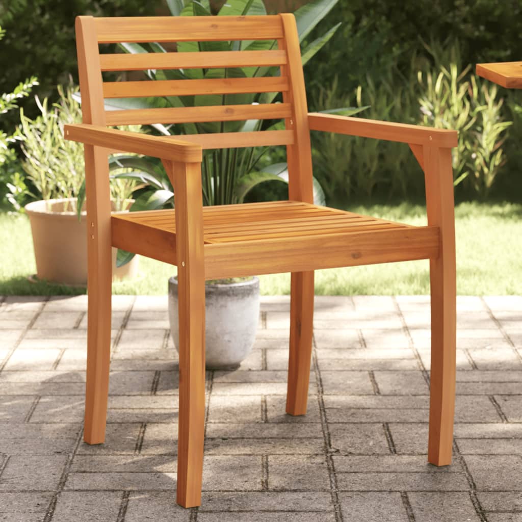 vidaXL Gartenstühle 2 Stk. 59x55x85 cm Massivholz Akazie