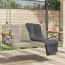  vidaXL szürke polyrattan hintapad 109 x 62 x 40 cm termék 2. képe
