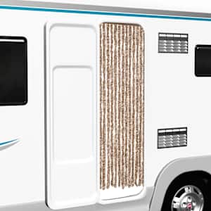 Zavesa proti mrčesu temno rjava 56x200 cm šenilja