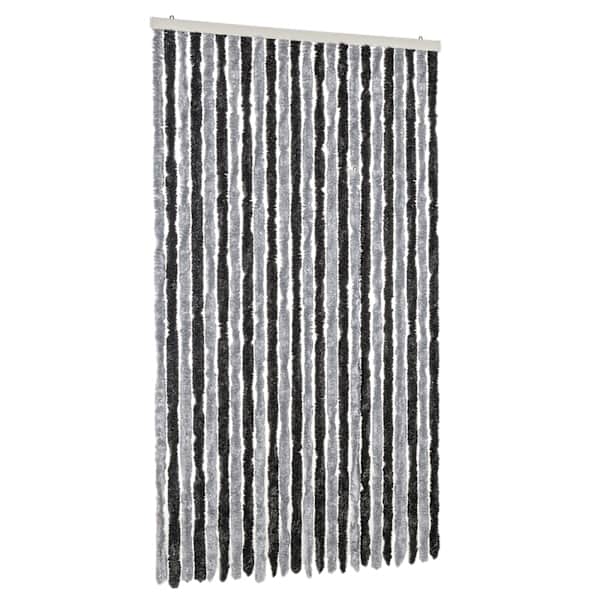 vidaXL putukakardin, hall ja must, 100 x 230 cm, &scaron;enill