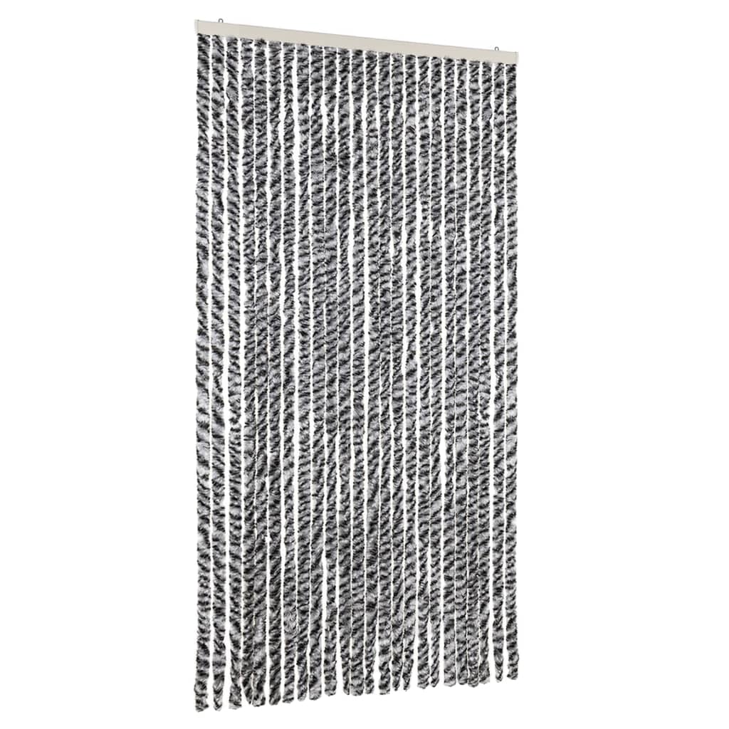 vidaXL Závěs proti hmyzu černý a bílý 100 x 220 cm žinylka