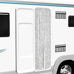 Zavesa proti mrčesu siva 56x200 cm šenilja