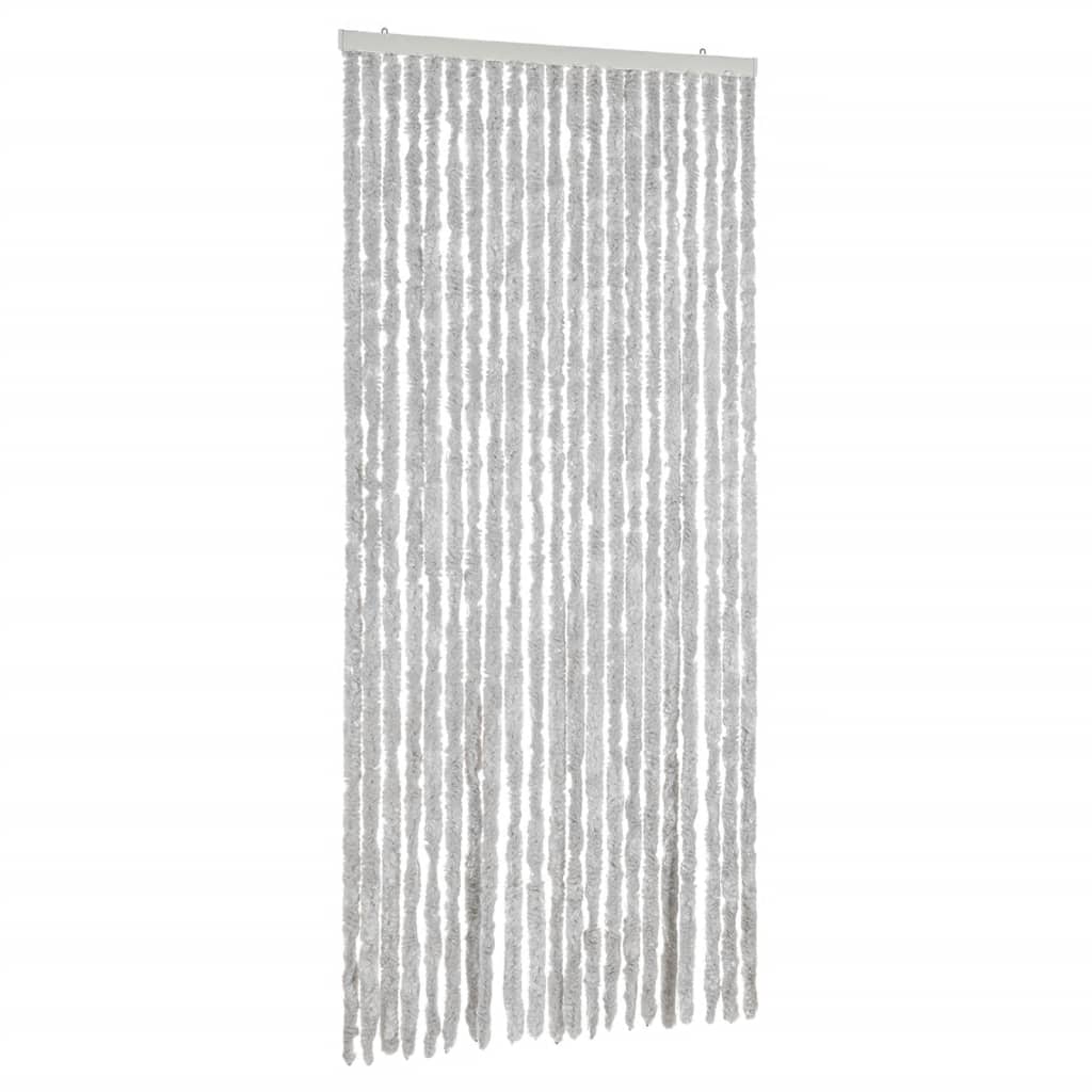 vidaXL Závěs proti hmyzu šedý 90 x 200 cm žinylka