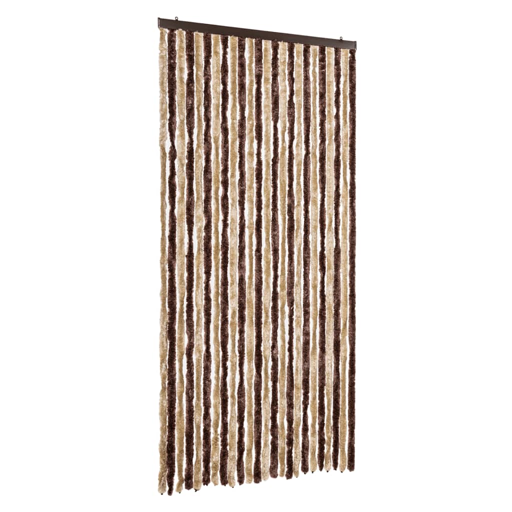 vidaXL Závěs proti hmyzu béžový a světle hnědý 100 x 200 cm žinylka