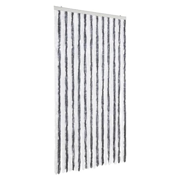 vidaXL putukakardin, hall ja valge, 100 x 230 cm, &scaron;enill